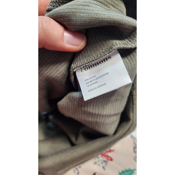 The Commons Medium Green Long Sleeve Ottoman Texture Crewneck Sweater NWT - Picture 6 of 8